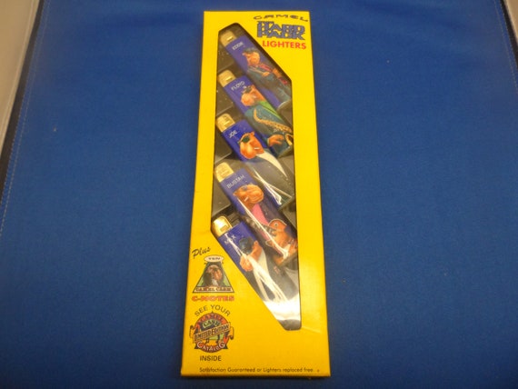 Vintage 1991 CAMEL the Hard Pack Lighters by R.J Reynolds Tobacco