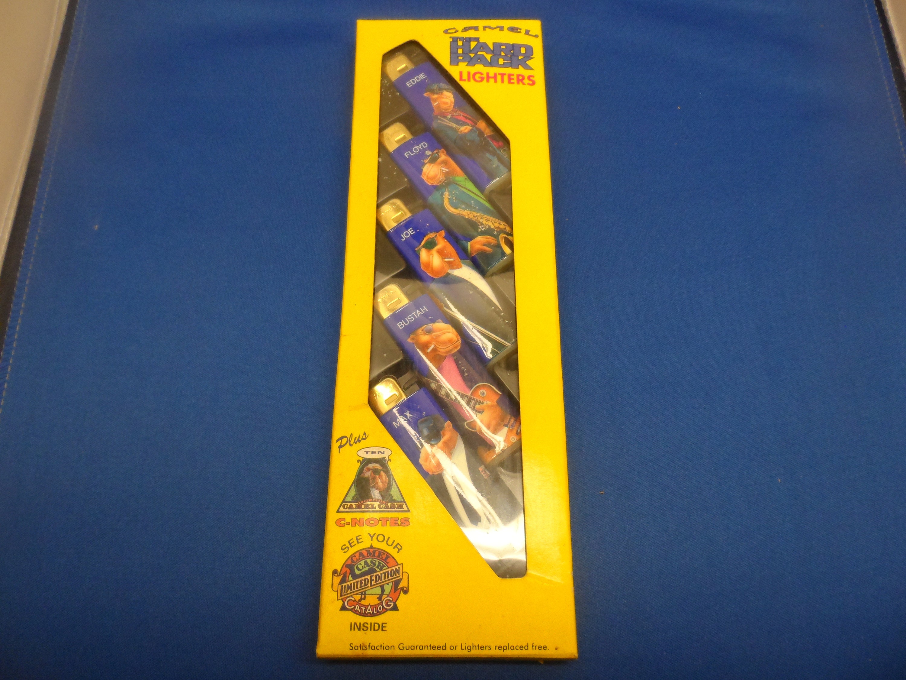 Vintage 1991 CAMEL the Hard Pack Lighters by R.J Reynolds Tobacco
