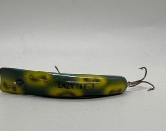 VINTAGE KAUTZKY LAZY CHUG IKE TOPWATER POPPER YELO LURE