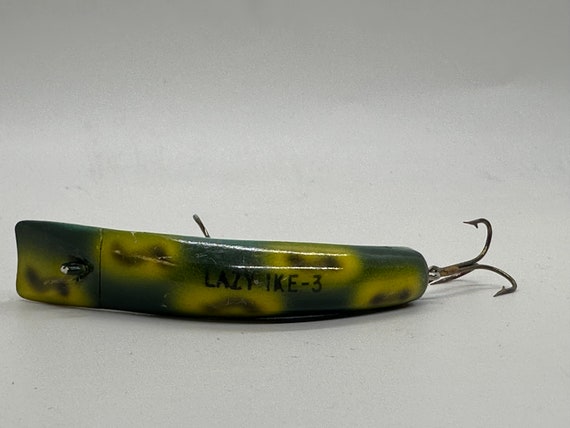 Vintage Kautzky Lazy Ike Jerkbait Fishing Lure u Double Hook