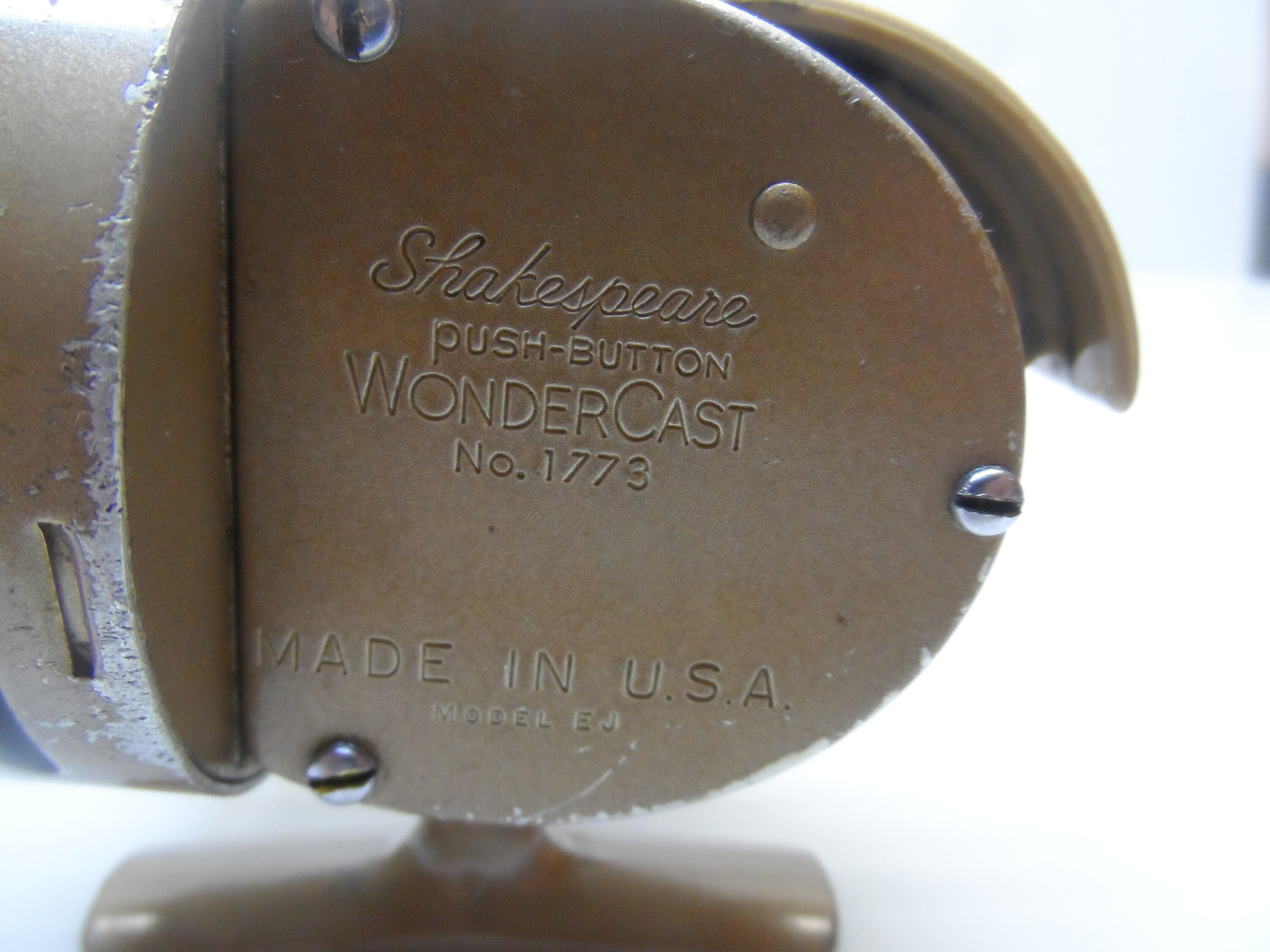 Shakespeare ancien n° Moulinet de pêche modèle 1775 bouton