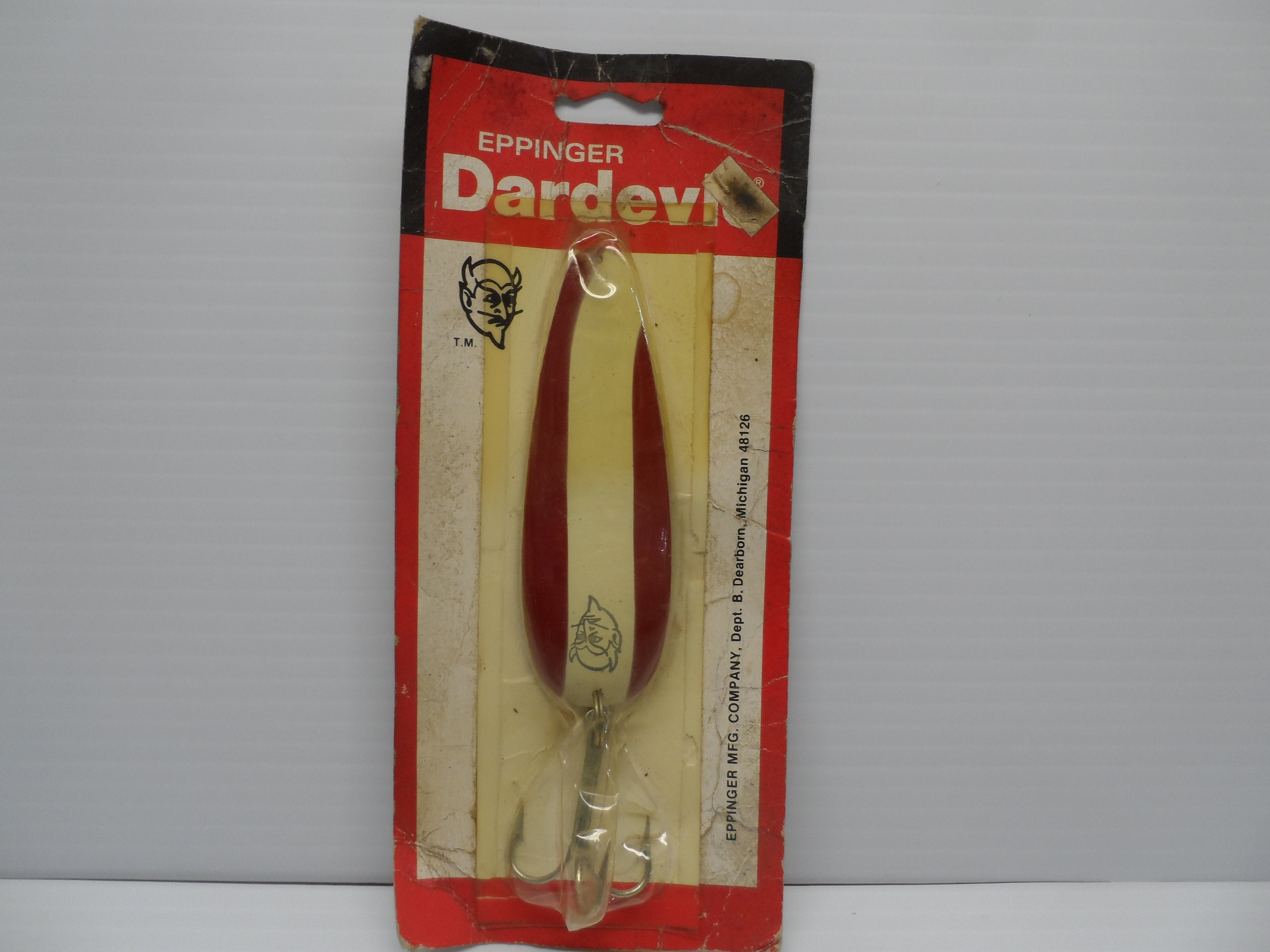 Vintage New in Package Lou Eppinger Troll Devil Musky Pike Spoon Good  Condition Fishing Lure, 1980's 