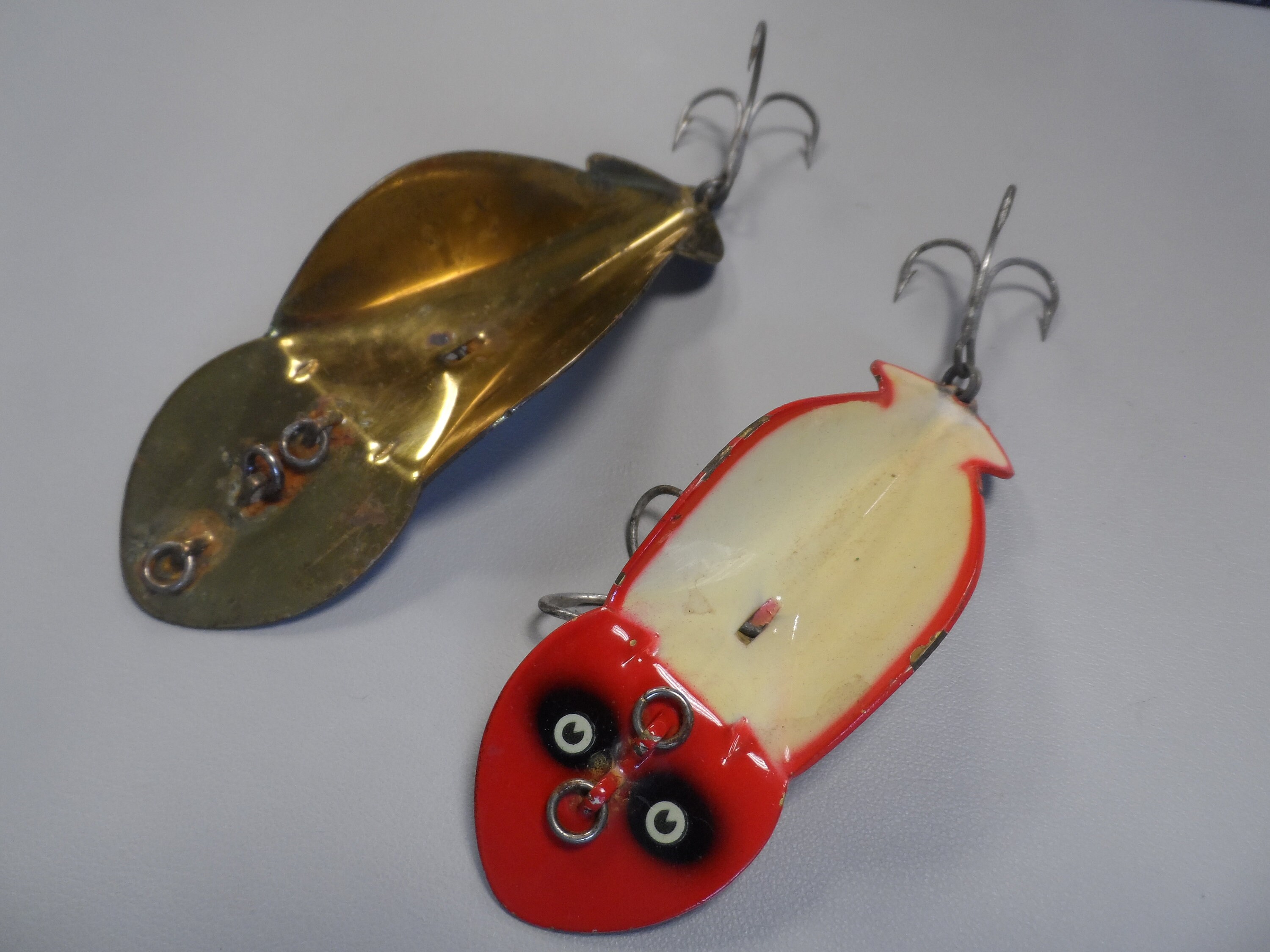 Vintage Buck Perry Spoon Plug Fishing Lures Metal Collectible, 2 Lures -   India