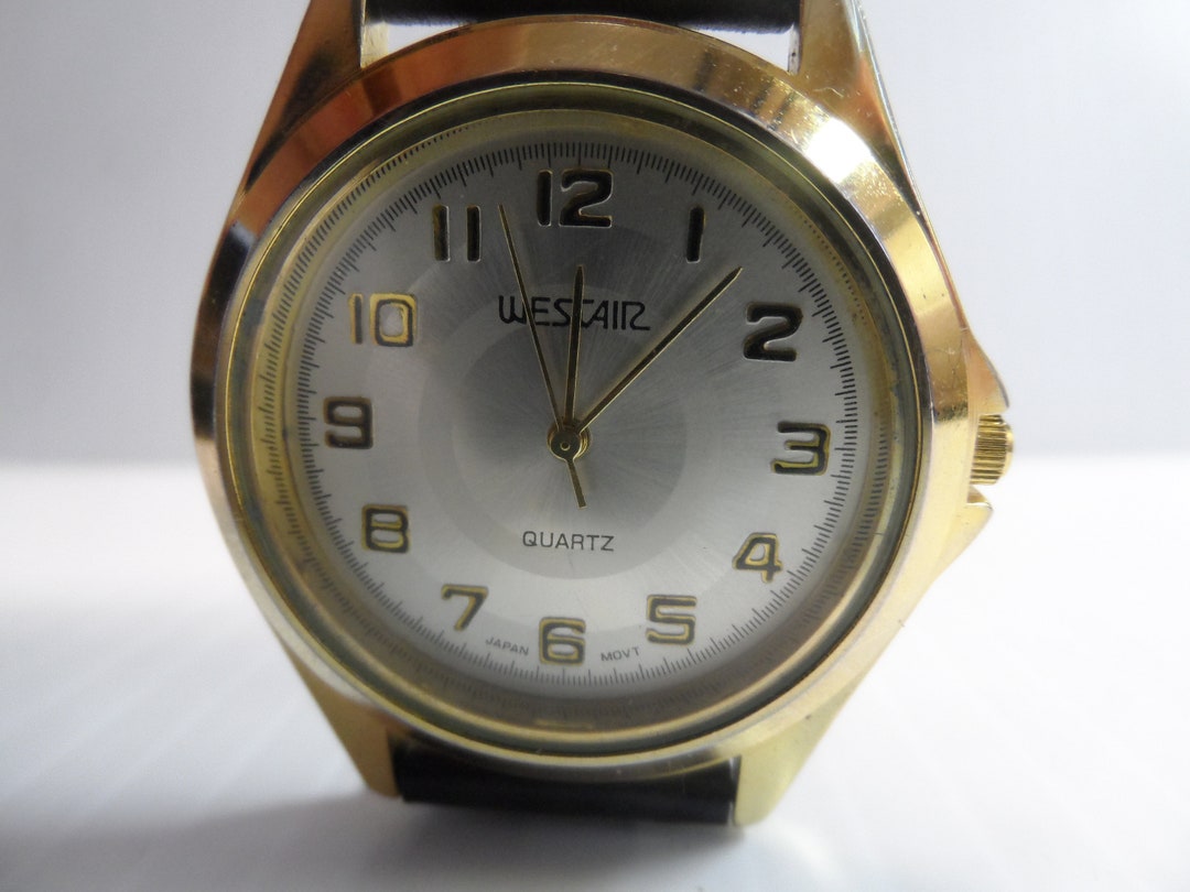Vintage Westair 18k Gold Plated Quartz Watch, Japan Movement, New