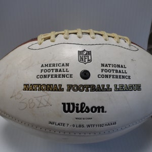 Vintage Wilson &quot;The Duke&quot; Football Autographed by Gary Fencik, Super Bowl XX, 1986