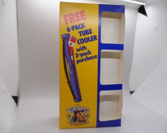 Vintage Camel NOS Insulated 6 Pack Tube Cooler