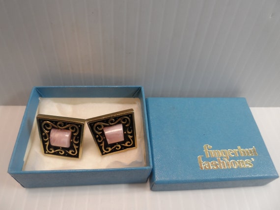 Vintage FingerHut Fashions Cuff links, 1950's - image 3