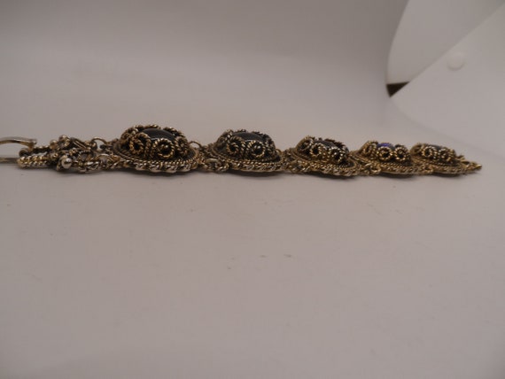 Vintage Silver Tone Handcrafted Bracelet - image 5