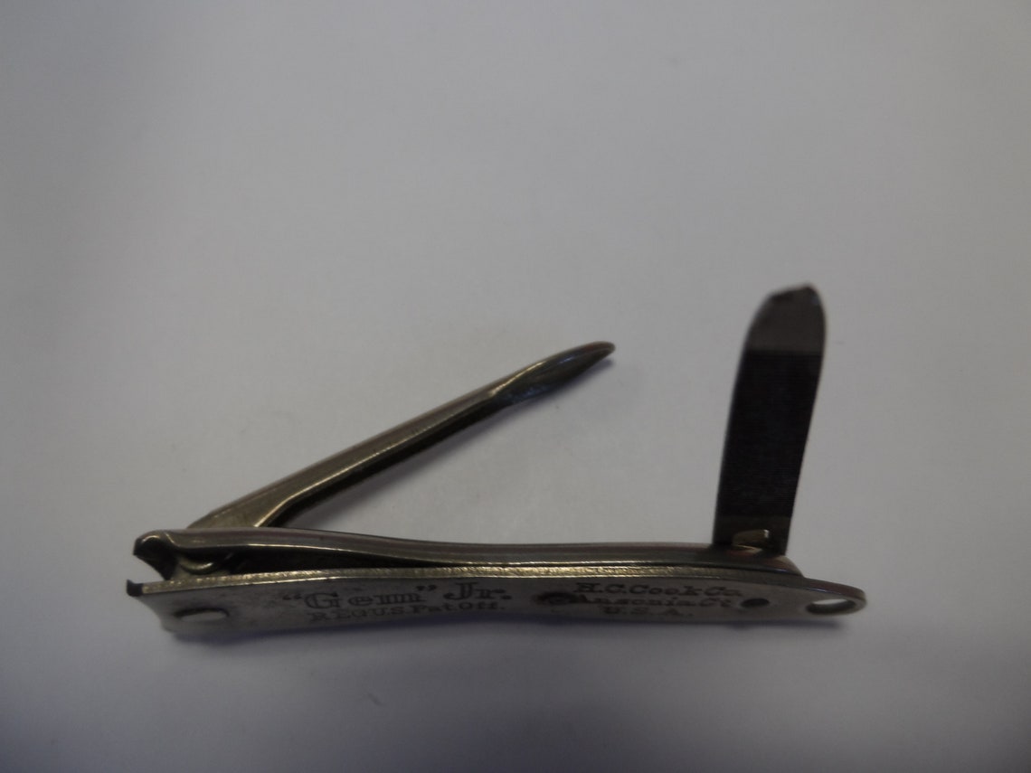 Vintage Nail Clipper GEM JR Clipper HC. Cook Co. Etsy