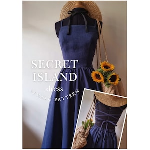 SECRET ISLAND dress Digital Pattern / us 0-22, eu 32-54, uk 4-26/ PDF Sewing Patterns