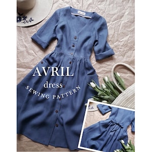 Patrón de costura PDF del vestido AVRIL