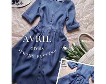 AVRIL dress PDF Sewing Pattern