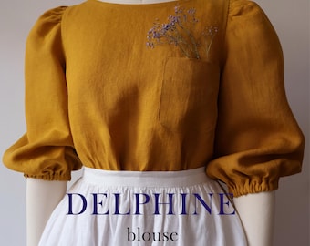 DELPHINE blouse PDF Pattern / us 0-22, eu 32-54, uk 4-26/ Digital Sewing Patterns
