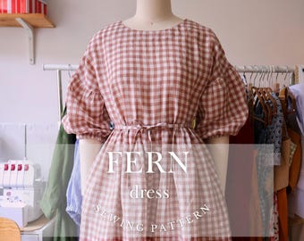 FERN dress PDF Pattern / us 0-22, eu 32-55, uk 4-26/ Digital Sewing Pattern