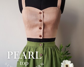 PEARL top PDF Pattern / us 0-22, eu 32-54, uk 4-26/ Digital Sewing Patterns