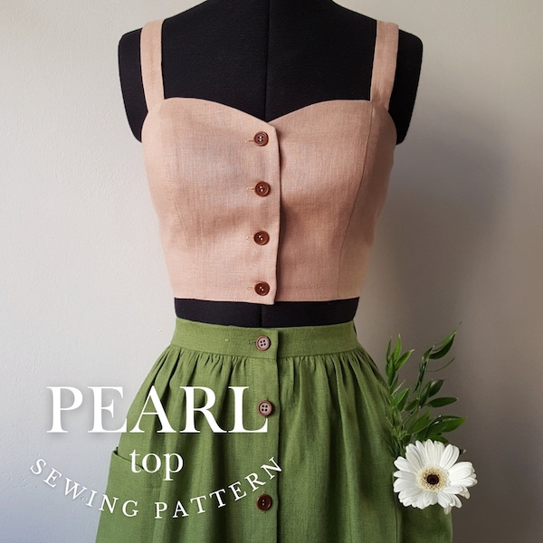 PEARL top Digital Pattern / us 0-22, eu 32-54, uk 4-26/ PDF Sewing Patterns