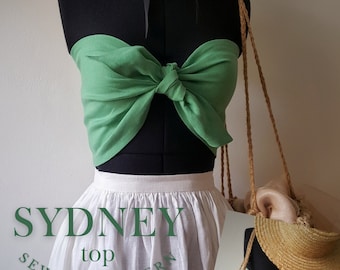 SYDNEY Bandeau top Digital Pattern /us 0-16 /eu 32-48 /uk 4-20  / PDF Sewing Patterns