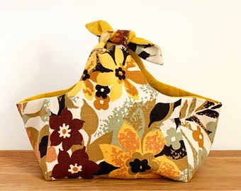 Christmas gift bag | Knot bag | MEDIUM SIZE ONLY | beginners pdf sewing pattern | Fabric basket | gift wrap | Reusable gift bag |
