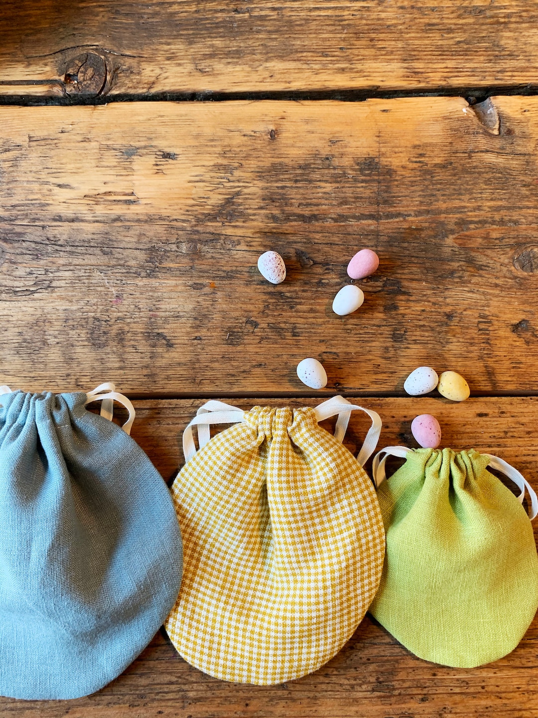 Round Drawstring Pouch PDF Sewing Pattern | Reusable Gift Bag - Etsy