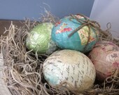 Easter Decoration, Decoupage Easter Eggs