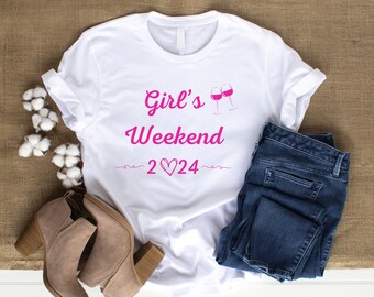 Girl's Weekend 2024 TShirt, Girl's Weekend Tee, Ladies Weekend Shirt, Annual Girl's Weekend 2024 Shirt, Girls Trip, Girls Weekend 2024 Shirt