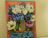 Switchplate cover, Switch plate, light switch cover, Vintage magazine covers, vintage prints