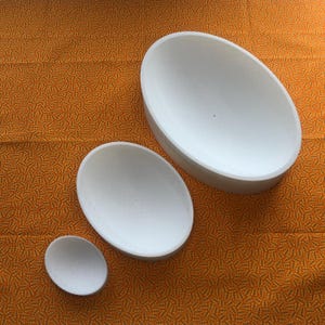 陶芸用空気乾燥粘土ツール用ミディアムオーバルドレープスランプモールド