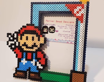 Marco de fotos de Mario bros - Mario Victory- marco de fotos de videojuegos - Marco de fotos de la sala de juegos-