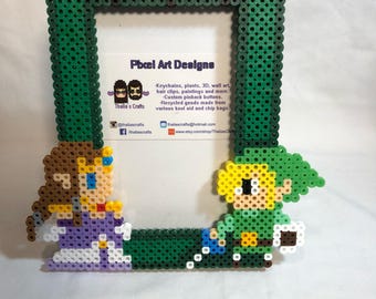 Legend of Zelda Perler Bead Picture Frame – Gamer Wedding Gift