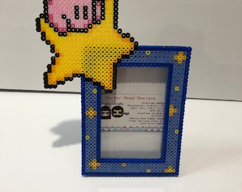 Kirby picture frame, videogame frame, 8bit frame, wall decor, office decire, photo frame, birthday gift, christmas gift, unique