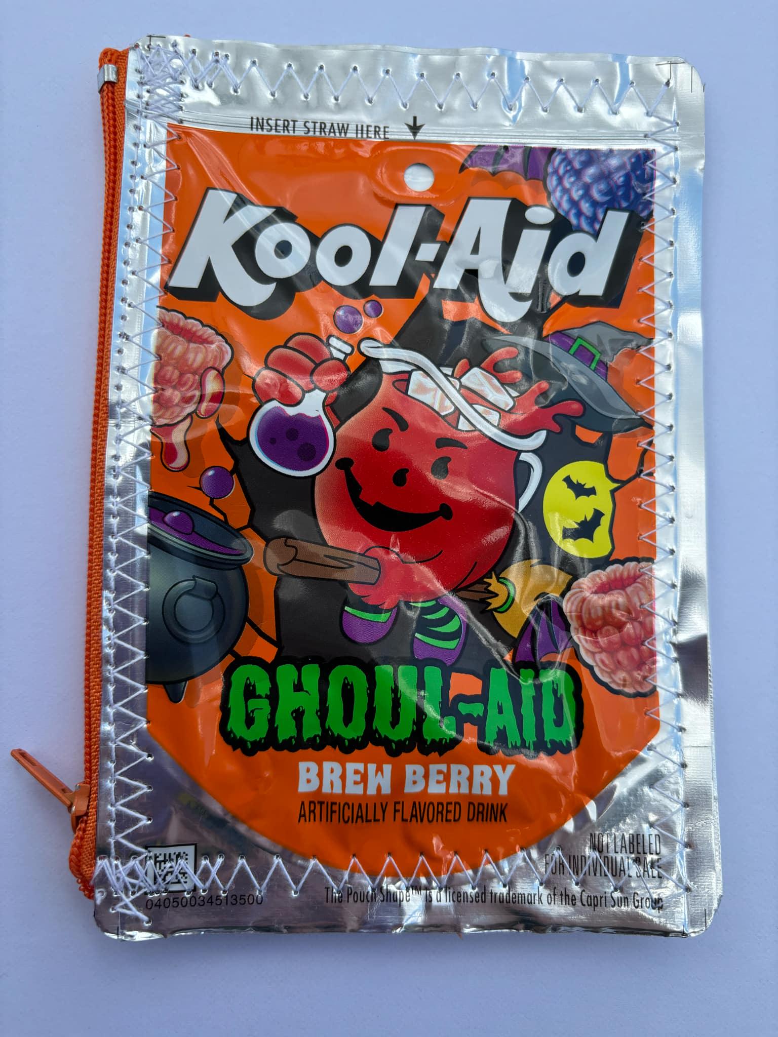 undercover 財布 nada jammade kidill Upcycled Kool-aid Jammer Coin Bag – Recycled Drink Pouch Mini Zip