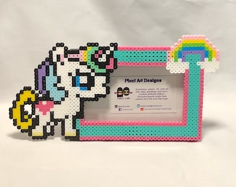 Unicorn and Rainbow picture frame - for her - birthday gift - Cute Gift - Colorful -  Unique Gift - Christmas Gift - Birthday Party