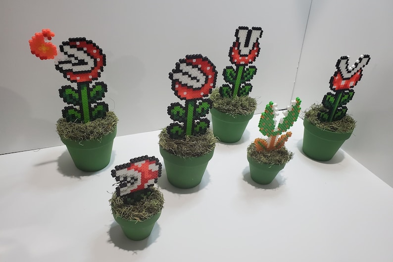 Mario Brothers Plants Piranha Plant Video Game Plants Mario Etsy