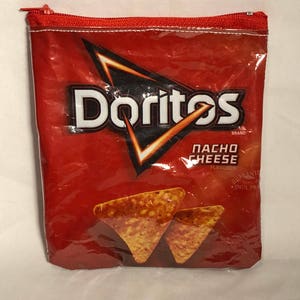 Recycled Bag - Doritos Nacho Cheese Coin Bag  -  Coin Purse- Upcycled Bag  -  Recycled Goods  -  Change Purse  -  Coin Pouch