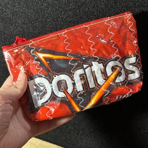 Upcycled Doritos Nacho Cheese | Makeup Bag | Accessories bag | Cosmetic Bag | recycled bag | bag