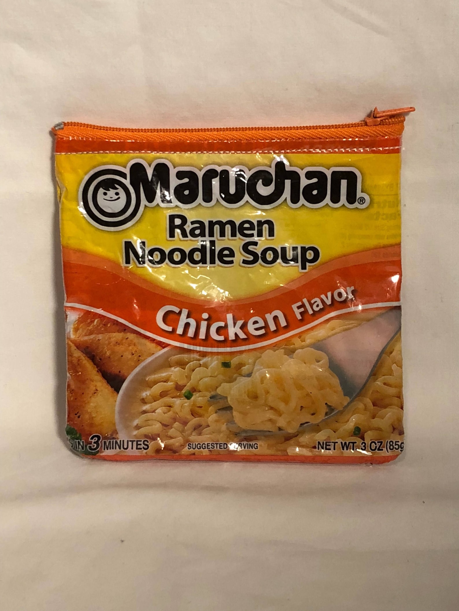 Recycled Bag, Ramen Noodle Maruchan Chicken Flavor, Coin Purse, Change