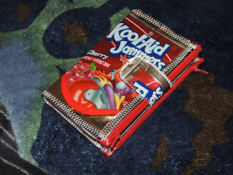 Kool Aid Wallets recycled wallet upcycle kool aid jammers Etsy