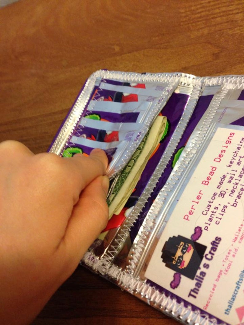 Kool Aid Wallets recycled wallet upcycle kool aid jammers Etsy