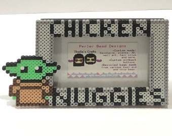 Baby Alien- Chicken Nuggies Photo Frame - Unique Gift - Gamer - Christmas Gift - Birthday Gift