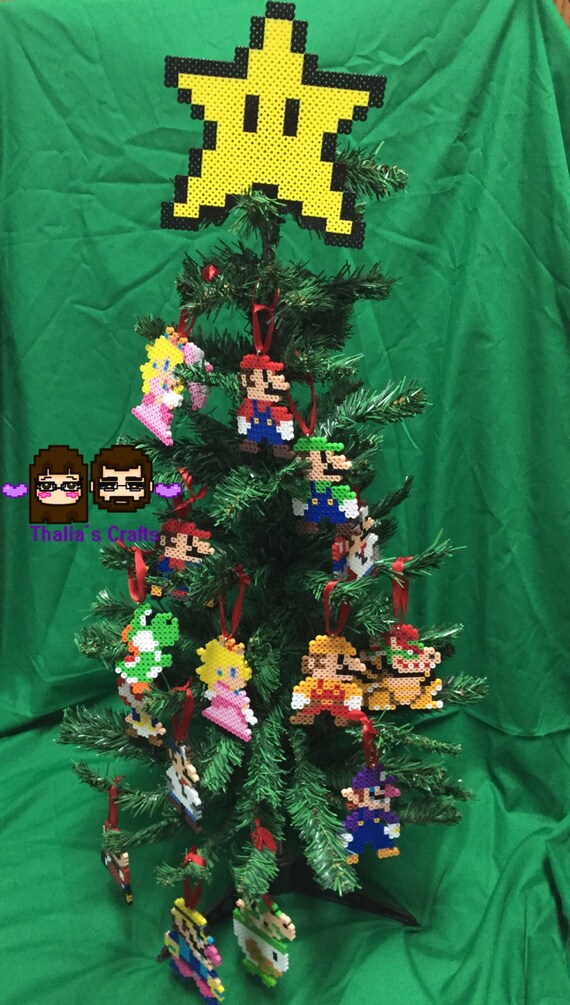 Mario Brothers Christmas Ornaments Holiday Decorations Etsy