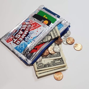 Porte-cartes pour sac à monnaie/sac recyclé/sac kool aid/sac recyclé