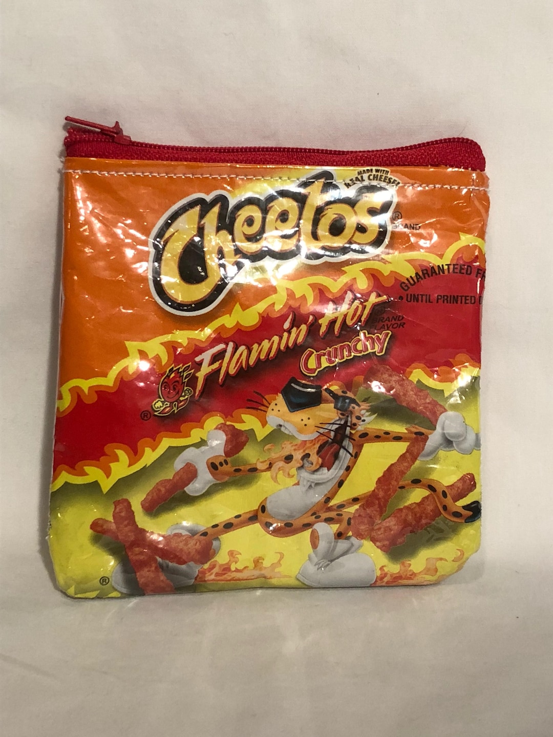 Recycled Bag, Hot Cheetos Coin Bag/flaming Hot Cheetos, Coin Purse