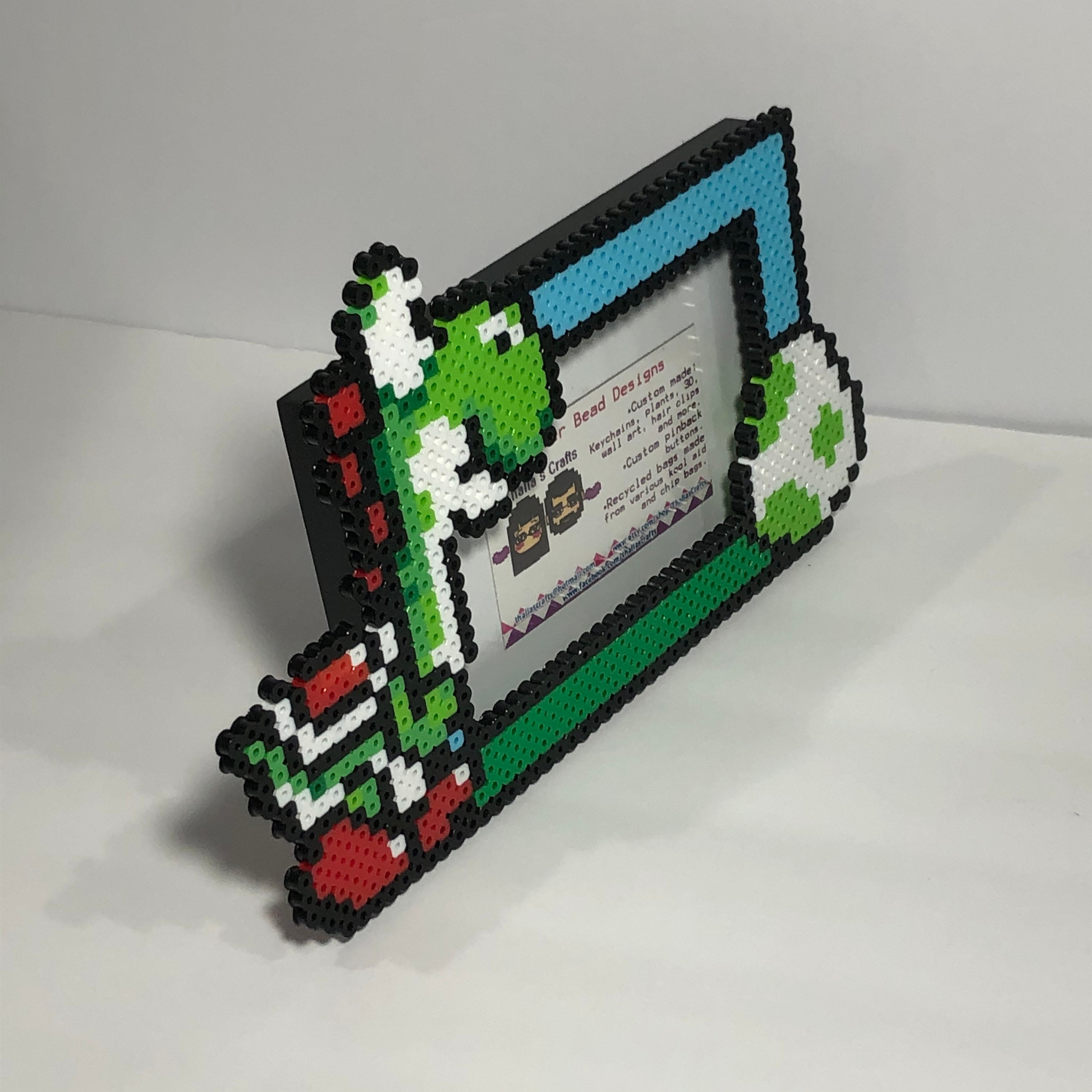 Yoshi picture frame Videogame photo frame/ mario brothers/ Etsy