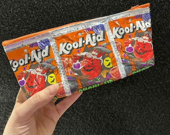 Recycled Kool-Aid multipurpose bag, Repurposed bag, upcycled bags made with real juice pouches