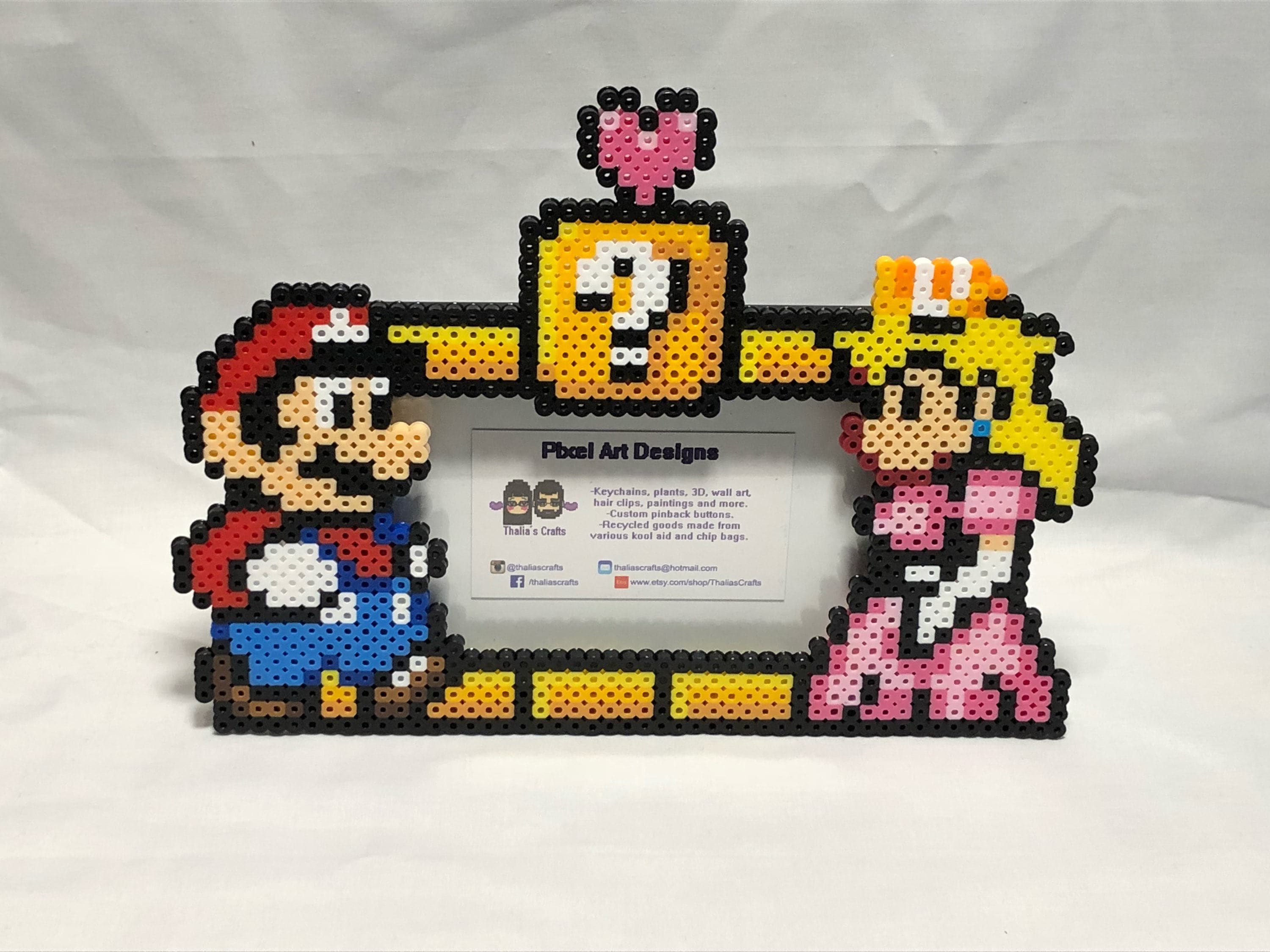Mario bros picture frame mario and peach videogame photo Etsy