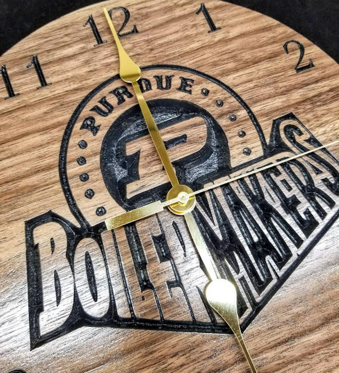 Purdue Boilermakers Clock Engraved Wall Art Custom Engraved Etsy