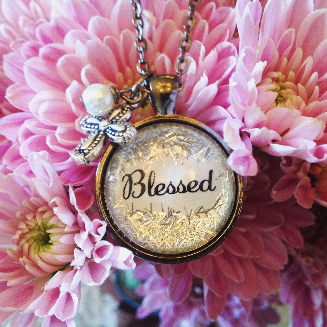 Blessed Sparkle Pendant Necklacepersonalized Jewelry for - Etsy