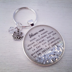 Glamma keychain, Christmas gift for grandma, Glam ma,Grandma keychain,Glamma gift,new grandma gift,Grandma gift,gift for glamma