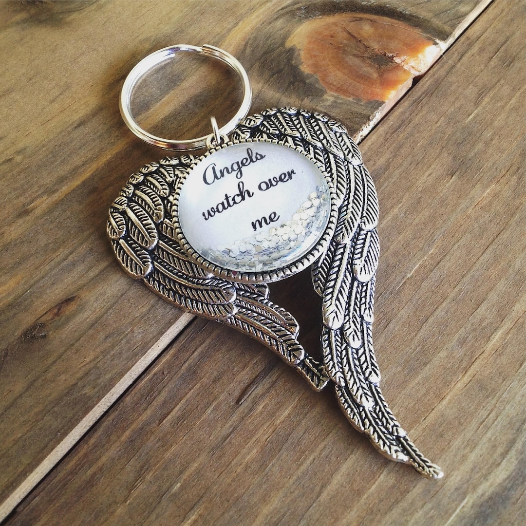 Angel Keychain, Angel Car Mirror Charm, Angels Watch Over Me, Guardian ...