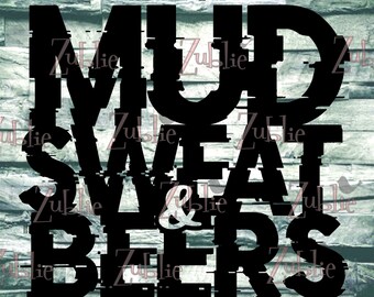 Mud Sweat & Beers ATV SXS SVG File
